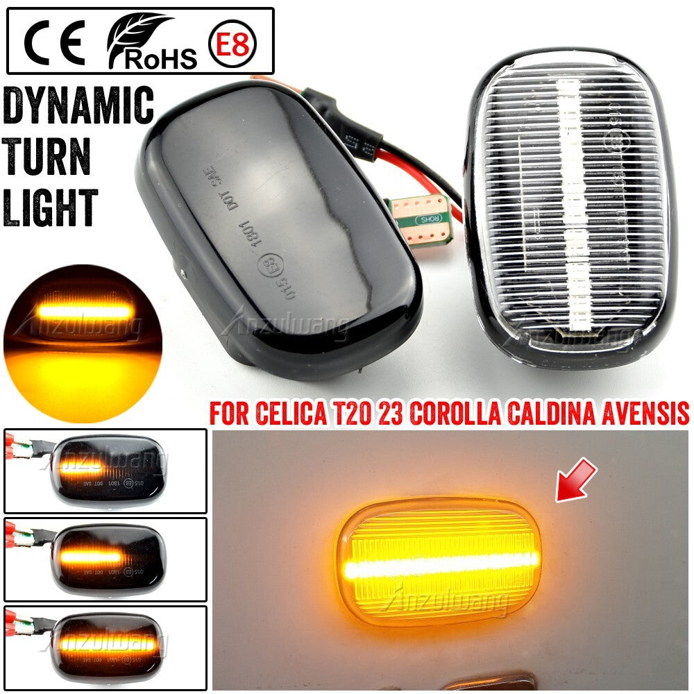 Dynamic Side Marker Turn Light for Toyota Celica T20 for Corolla for Lexus Starlet Vios
