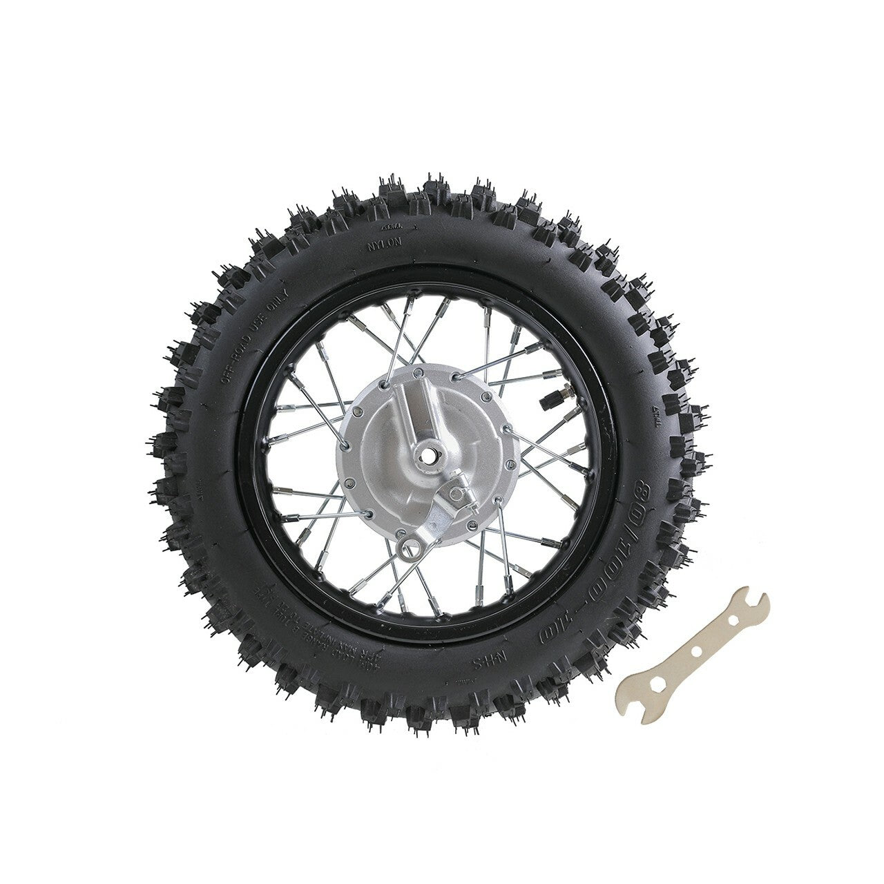 10-inch rear wheel, 80/100-10 rim, 1.6x12, suitable for Honda CRF50 XR50 SSR Dirt Pit bicycles.