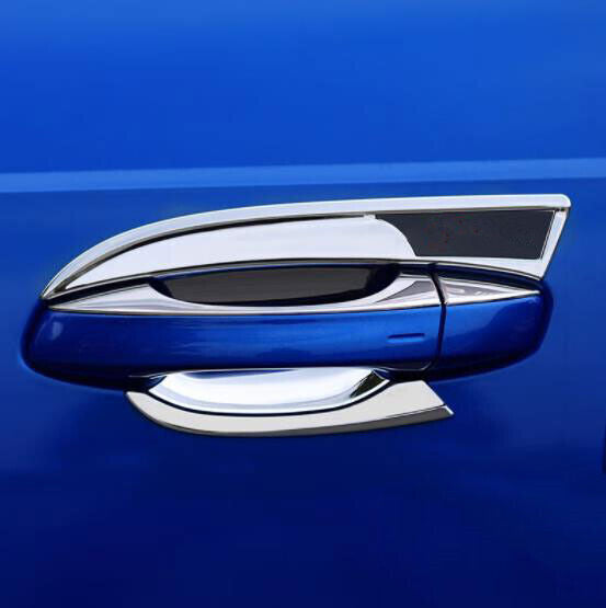 Fit for Audi Q3 2019-2024 ABS Chrome Exterior Door Handle Bowl Cup Cover Trim 4P