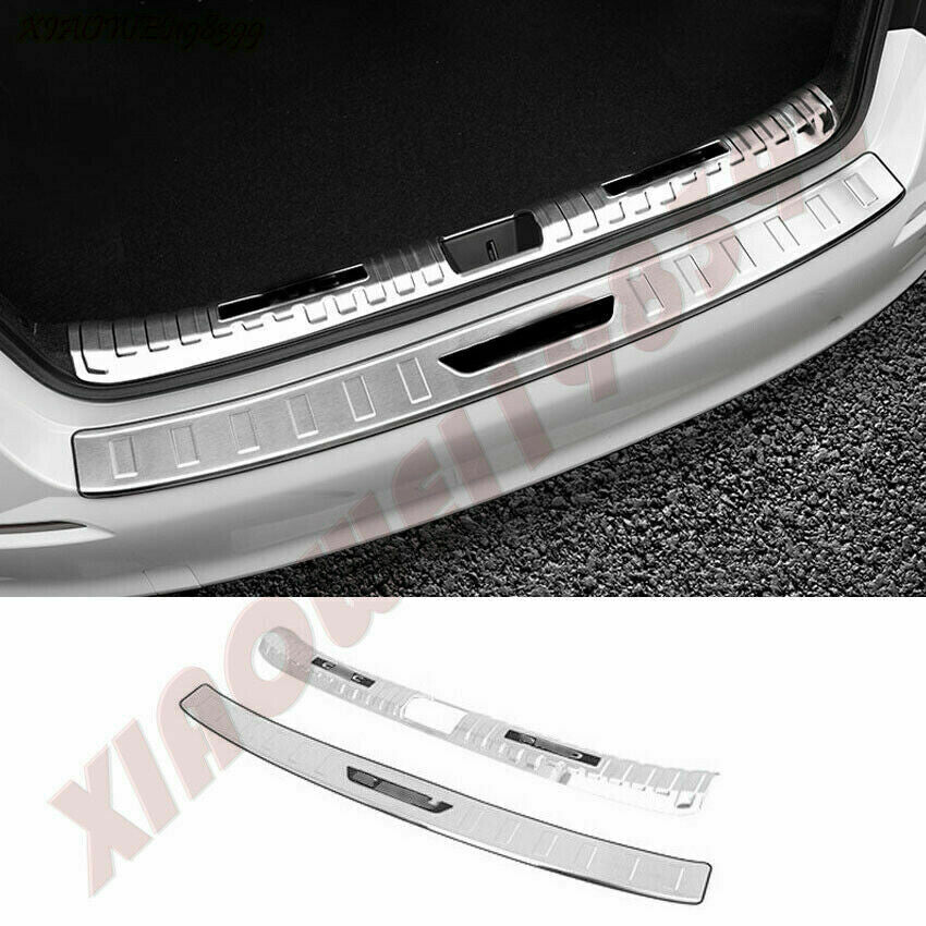 Silver Steel Rear Bumper Door Sill Plate Protector Cover for Honda for Civic 2022-23