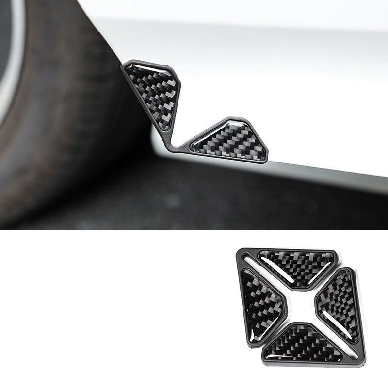 Carbon Fiber Look Sticker Car Door Angle Corner Protector Anti Collision Kit