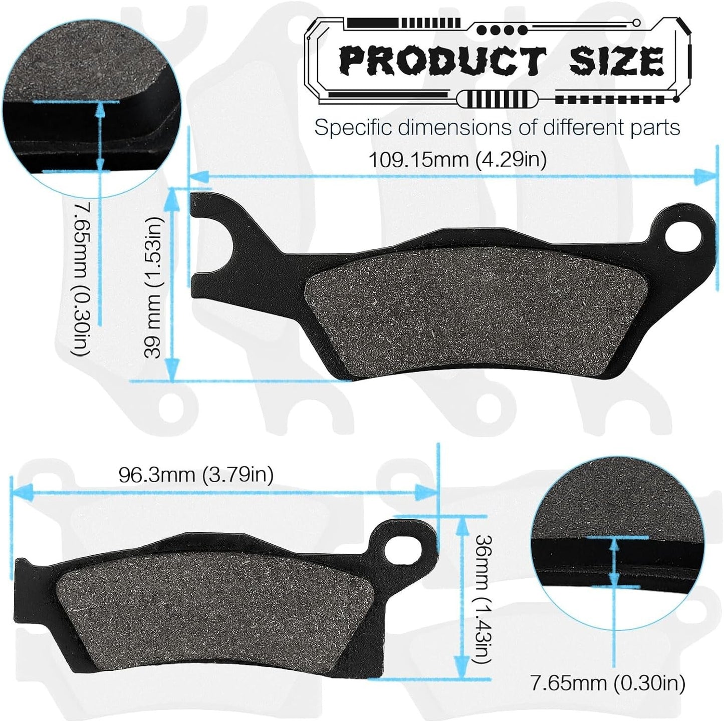 Brake Pads for Can-AM Outlander Max Renegade 1000 850 800 650 500705601014