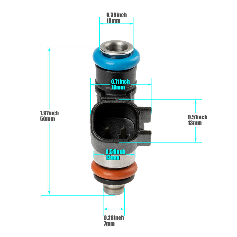 1X NEW Fuel Injector Fits For 2010-2015 Camaro SS 6.2 LS3 L99 Engines 0280158051