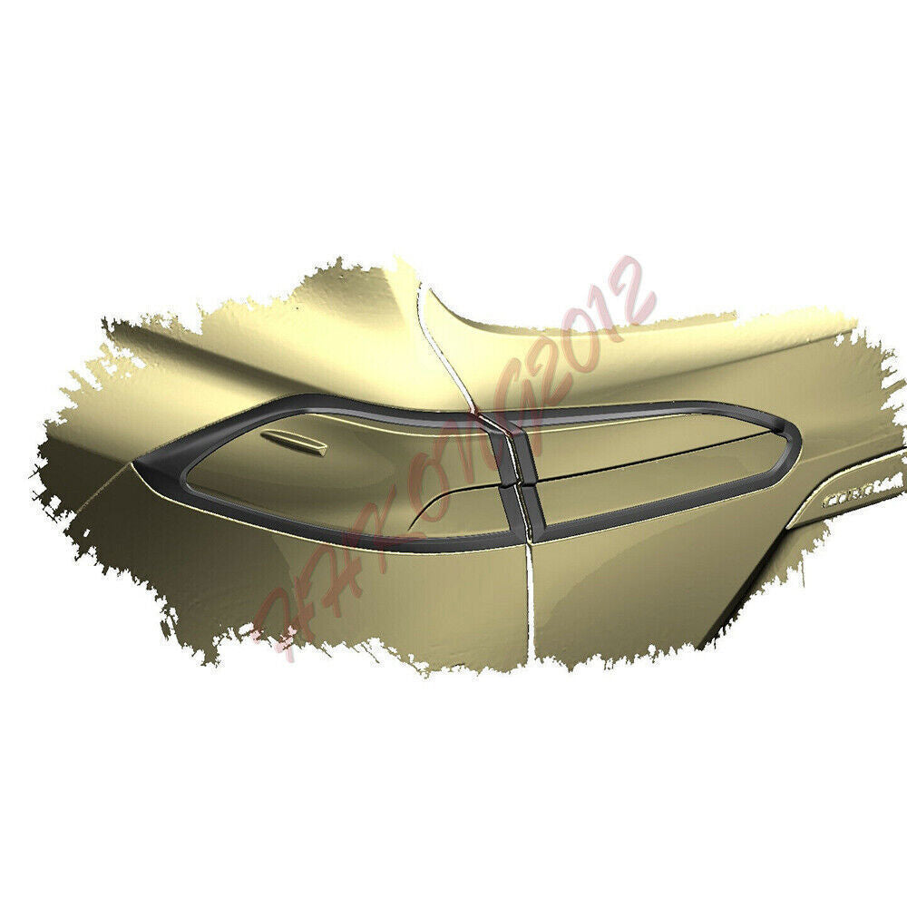 for Toyota for Corolla Cross 2020-2023 Black Rear Tail Light Lamp Cover Trim Frame