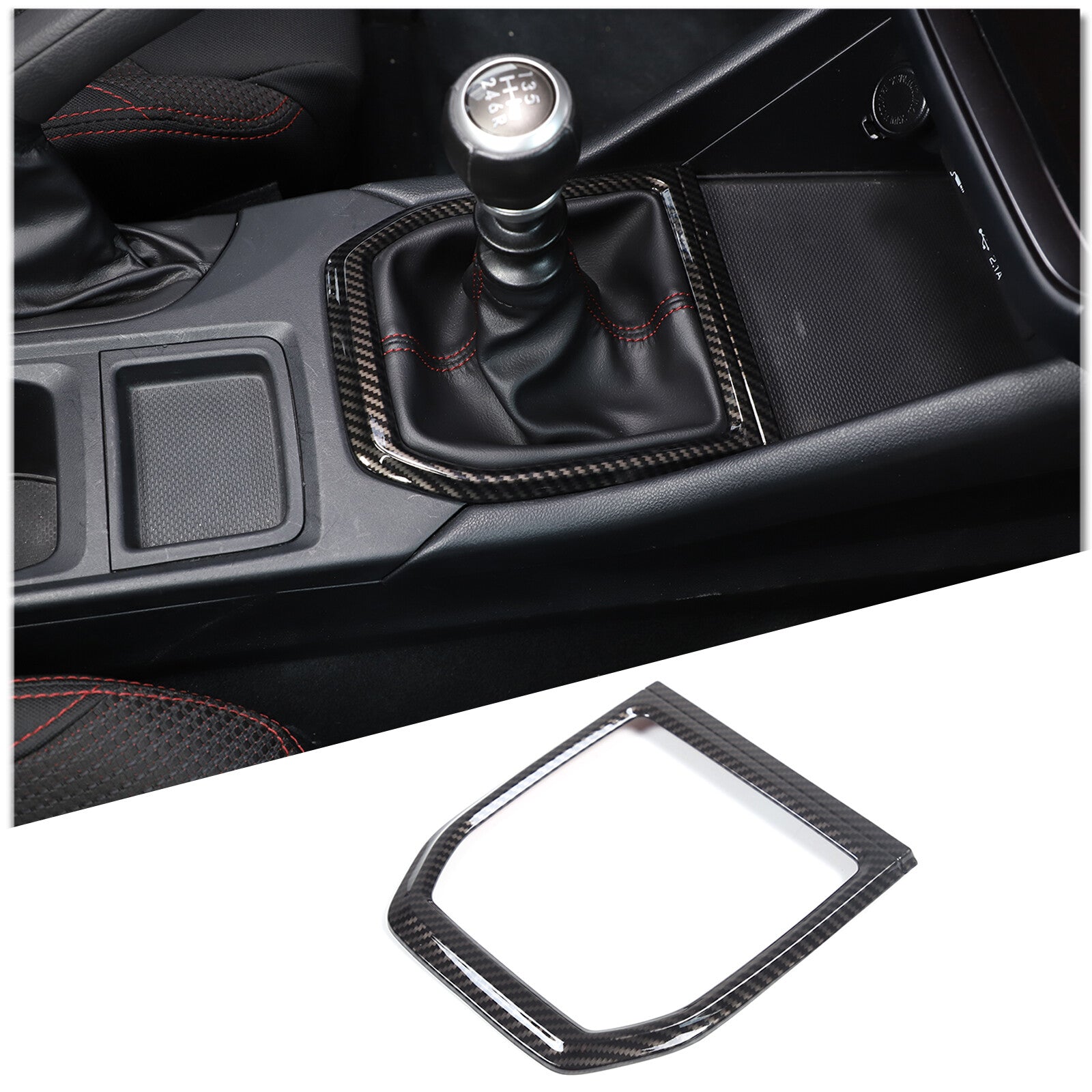 Genuine carbon fiber interior door kick guard cover trim for Corvette C8 20-24