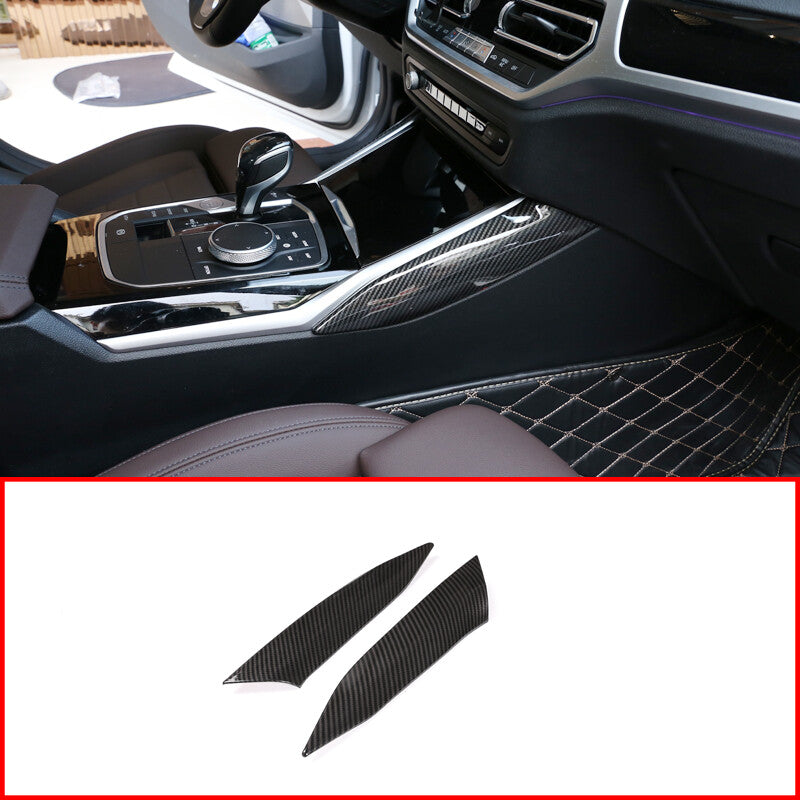 Carbon fiber ABS navigation screen frame trim for Jaguar for F-Type 2013-2018