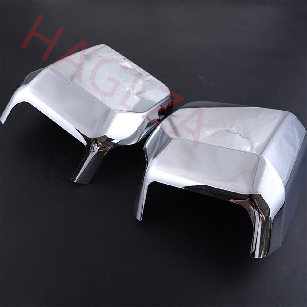 Chrome ABS Side Rearview Mirror Caps Cover For Toyot@ for Land Cruiser LC250 2024-25