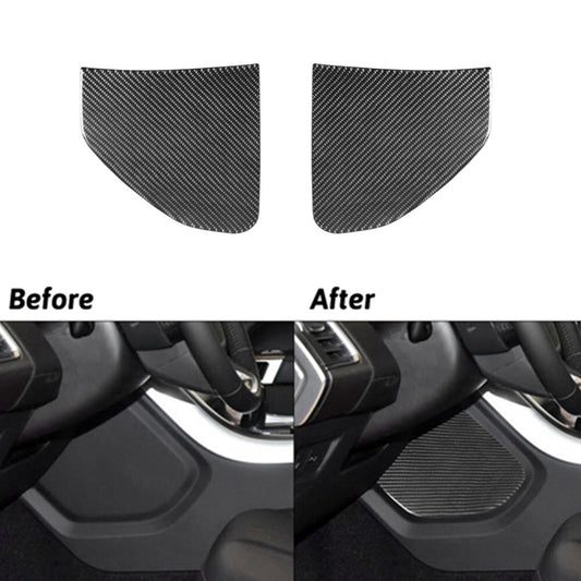 2Pcs Carbon Fiber Side Console Panel Trim For Land for Range Rover Sport 2014-2017