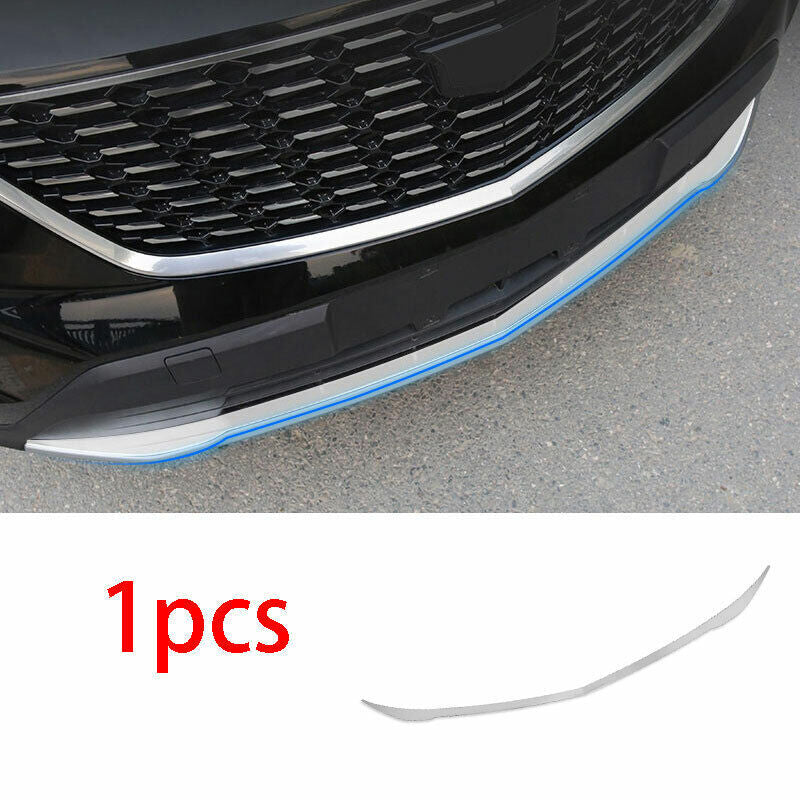 for Cadillac XT4 2018-20 Chrome Steel Front Bumper Bottom Strip Guard Cover Trim