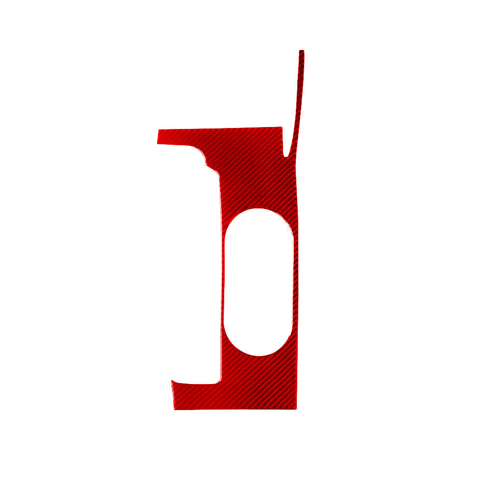 Red Carbon Fiber Interior Gear Shift Panel Cover Trim for Nissan Altima 2019-22