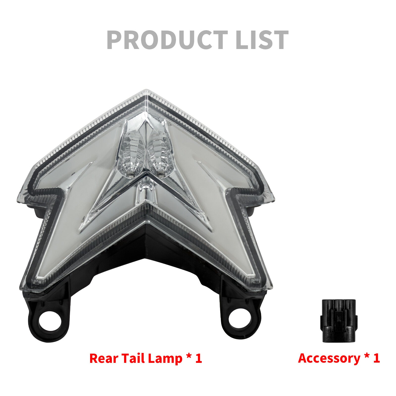 Rear Brake Run Turn Signal LED Taillight Fit for KAWASAKI Z125 Z800 ZX-6R