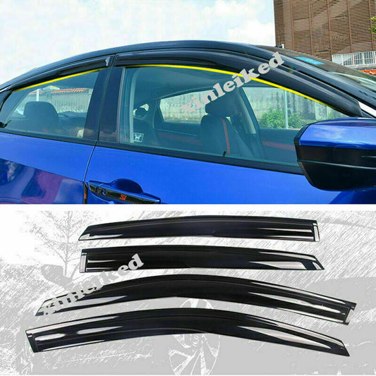 for Honda for Civic Sedan 2016-2021 ABS Door Window Vent Visor Shade Sun Rain Guards
