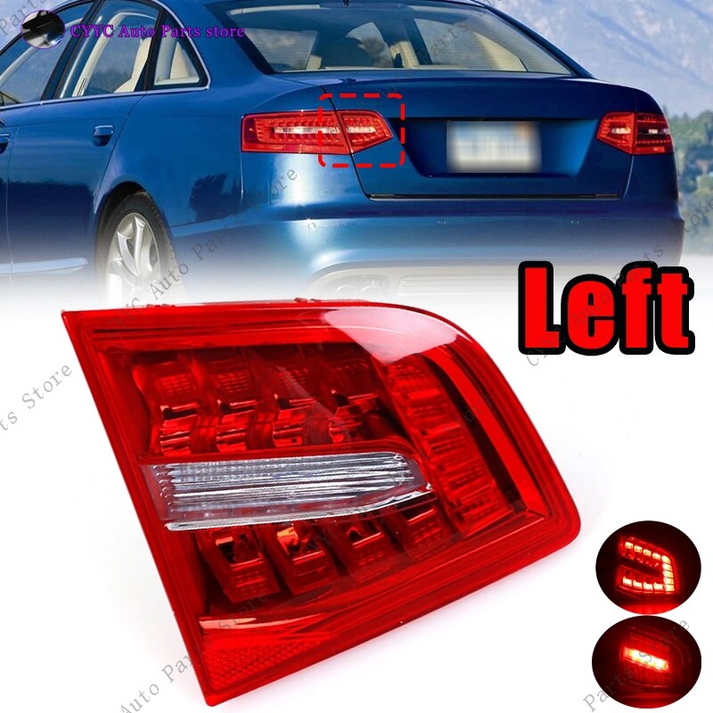 Left LED Inner Tail Light for Audi A6 C6 S6 Quattro RS6 Saloon Sedan 2009-2011