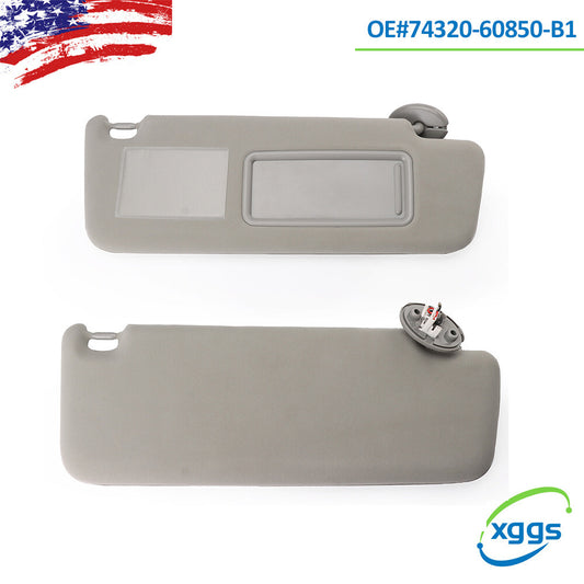 1 pair of brand new left and right sun visors suitable for Toyota Prado TRJ120 RZJ120 KZJ120 KDJ/GRJ120