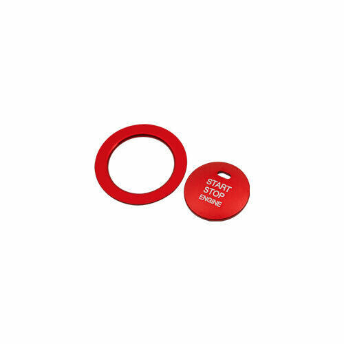for Hyundai Sonata 2020-22 Red Aluminum Ignition Switch Start Button Frame Trim
