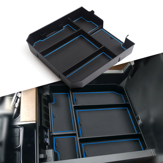 Armrest Storage Box for Toyota Tundra 2022 Accessories Console Organizers BLUE