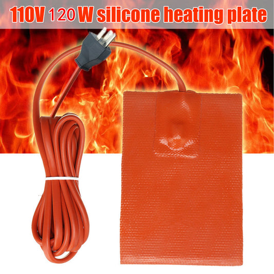 9x13cm Heater Pad Engine Block Hydraulic Tank Heating Plate Oil Pan Sump Plug