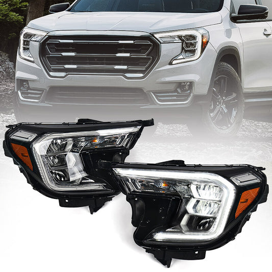 2P For 2022 2023 2024 for GMC Terrain AT4 | SLE | SLT LED Reflector Headlights LH RH
