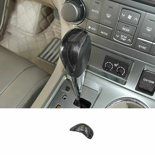 for Toyota Highlander 08-13 Black Wood Grain Console Gear Shift Knob Cover Trim