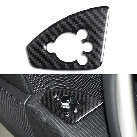 Carbon Fiber Car Interior Door Lock Button Cover Trim Fit for Audi TT TTRS 2008-2014