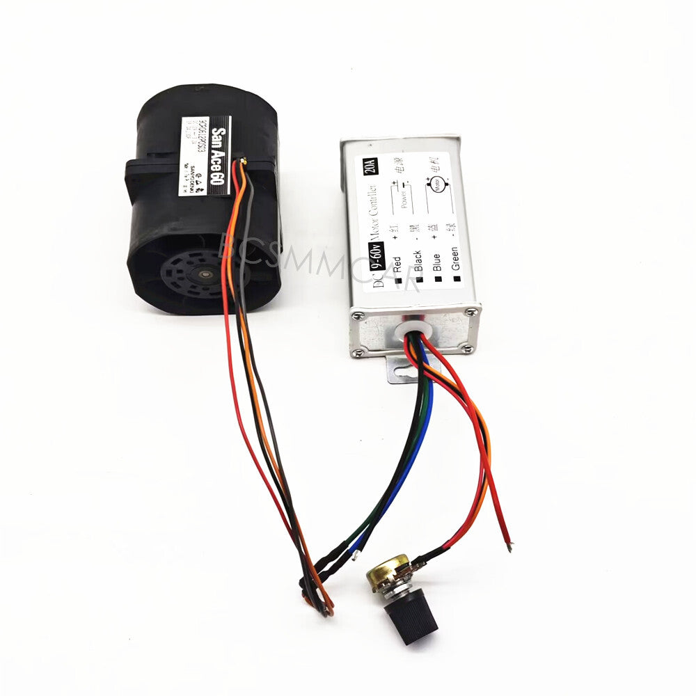 Motor Stepless Speed Controller 12V 20A Car Turbo Double Fan Turbo Charger