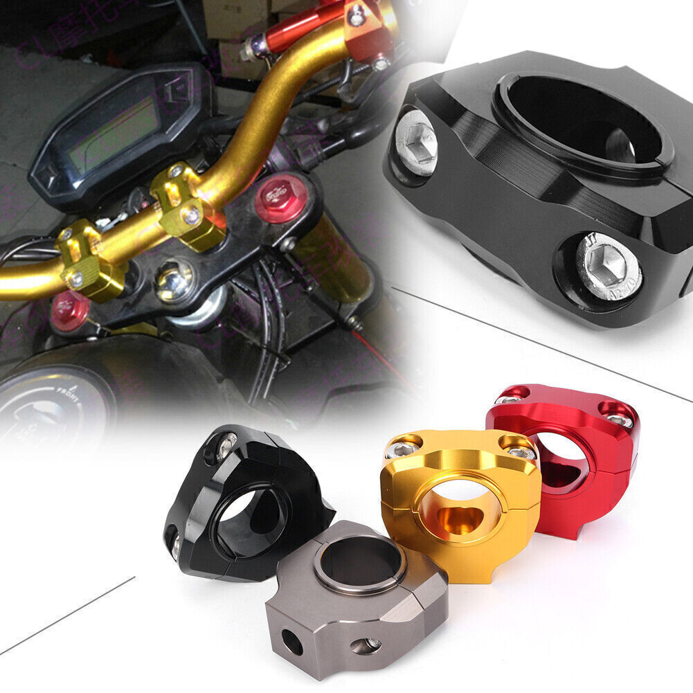 CNC 28.6mm/1.12 Fat Riser Handle Bar Handlebar Clamp 4 Color Universal Motobike