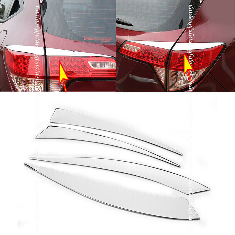 for Honda HR-V Vezel 2016-2020 Chrome Stainless Rear Tail Light Lamp Strip Trim
