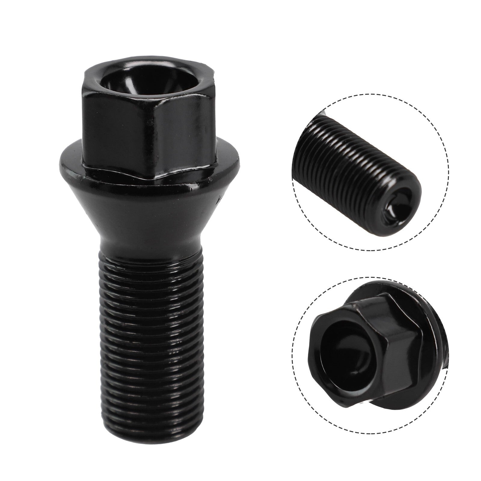 STEEL WHEEL BOLTS BLACK FOR E70 E70N E71 F20 F21 M141.25 NUTS LUGS STUDS AU