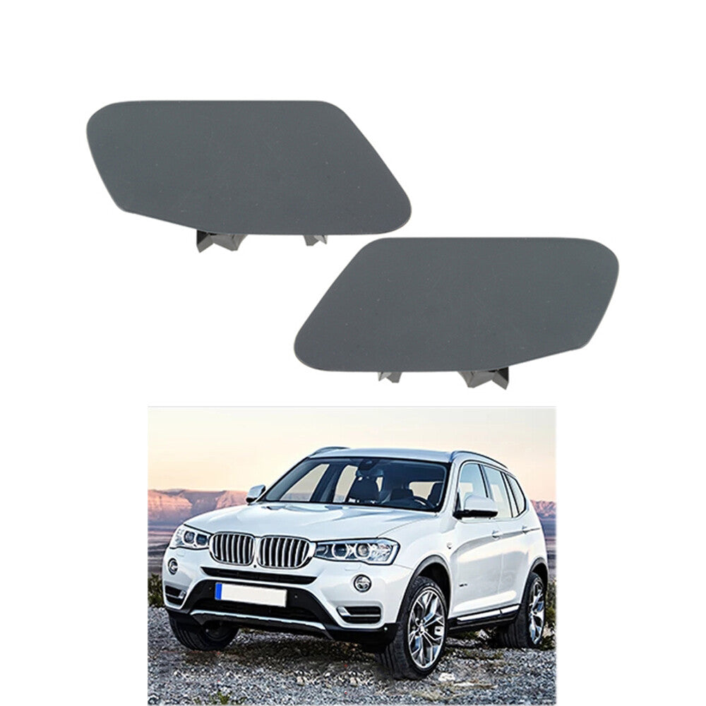 2x Headlight Washer Nozzle Cover Left + Right for BMW X3 F25 14-16 51117338568