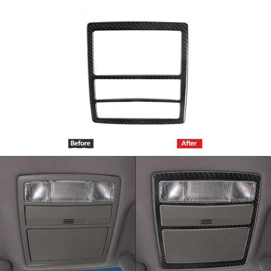 Carbon Fiber Overhead Readling Light Frame Trim Cover for Toyota for Camry 2007-2011
