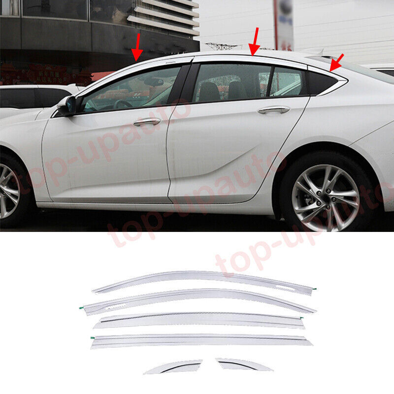 for Buick Regal 2018-2021 silver Window Wind Visors Rain Guard Vent Deflectors
