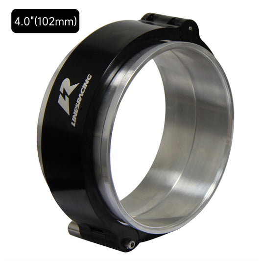 4'' 102mm Aluminum HD Intake V-Band Clamp Flange Intercooler Pipe Quick Release