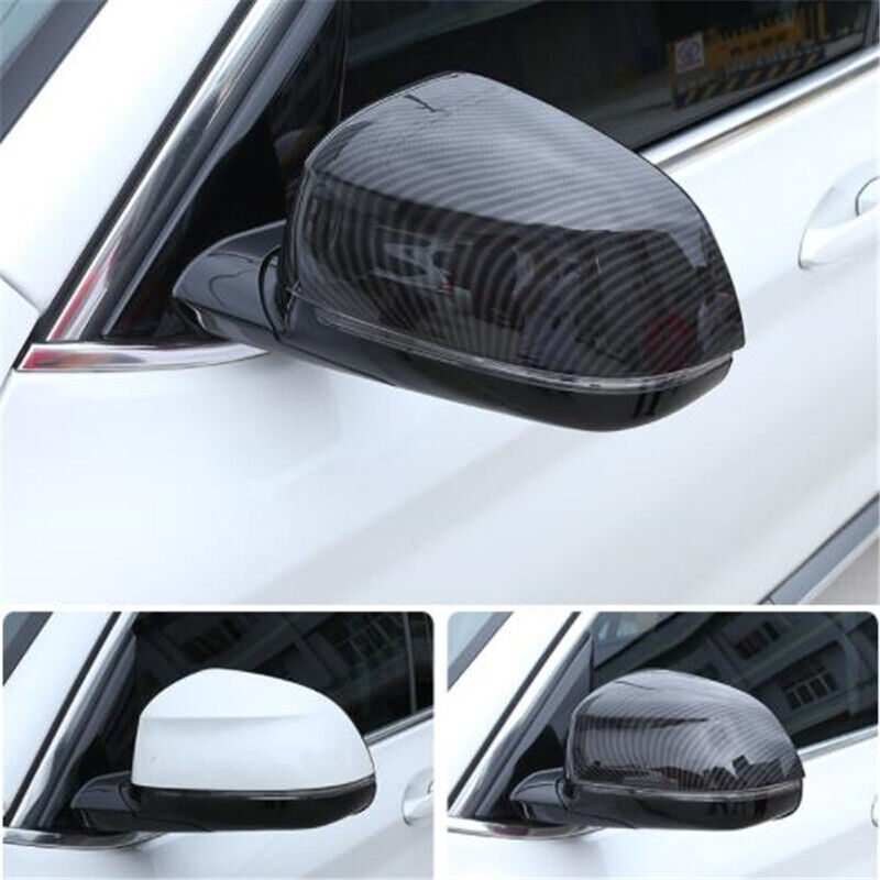 Carbon fiber 2-piece side mirror cover trim for BMW X3 G01 2018-2022