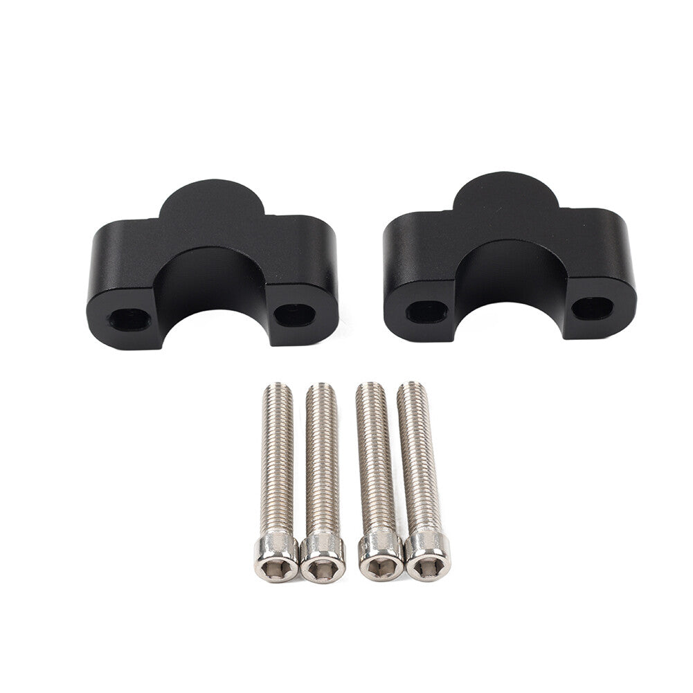 Motorcycle HandleBar Risers Mount Clamp 1 1/8 28mm for Honda for Kawasaki Black
