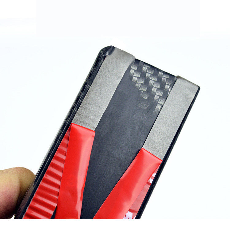 1 x 4.9 ft car trunk boiler roof lip rear wing trim tail fin gloss black