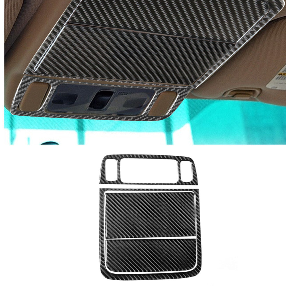 Carbon Fiber Front Overhead Light Panel Trim Cover for Subaru Forester 2005-2008
