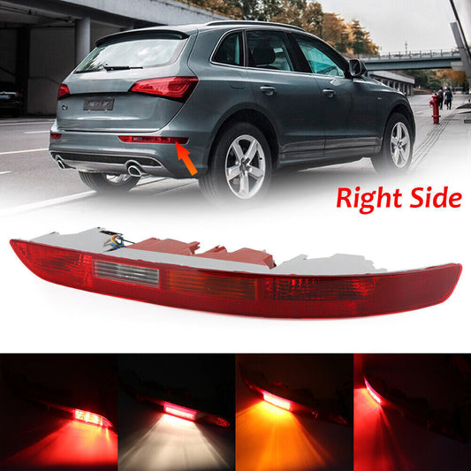 Right Side for Audi Q5 2009-2016 Rear Bumper Light Lower Tail light Reverse Lamp