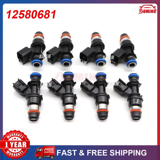 for GMC for Sierra 1500 2500 3500 for Yukon XL 1500 New Fuel Injector 12580681 8PCS