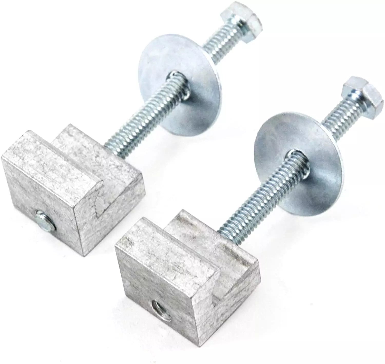 2Pcs Tool Box Mount J Hook Pickup Rail Mounting Kit Clamp Tiedown Truck Silver