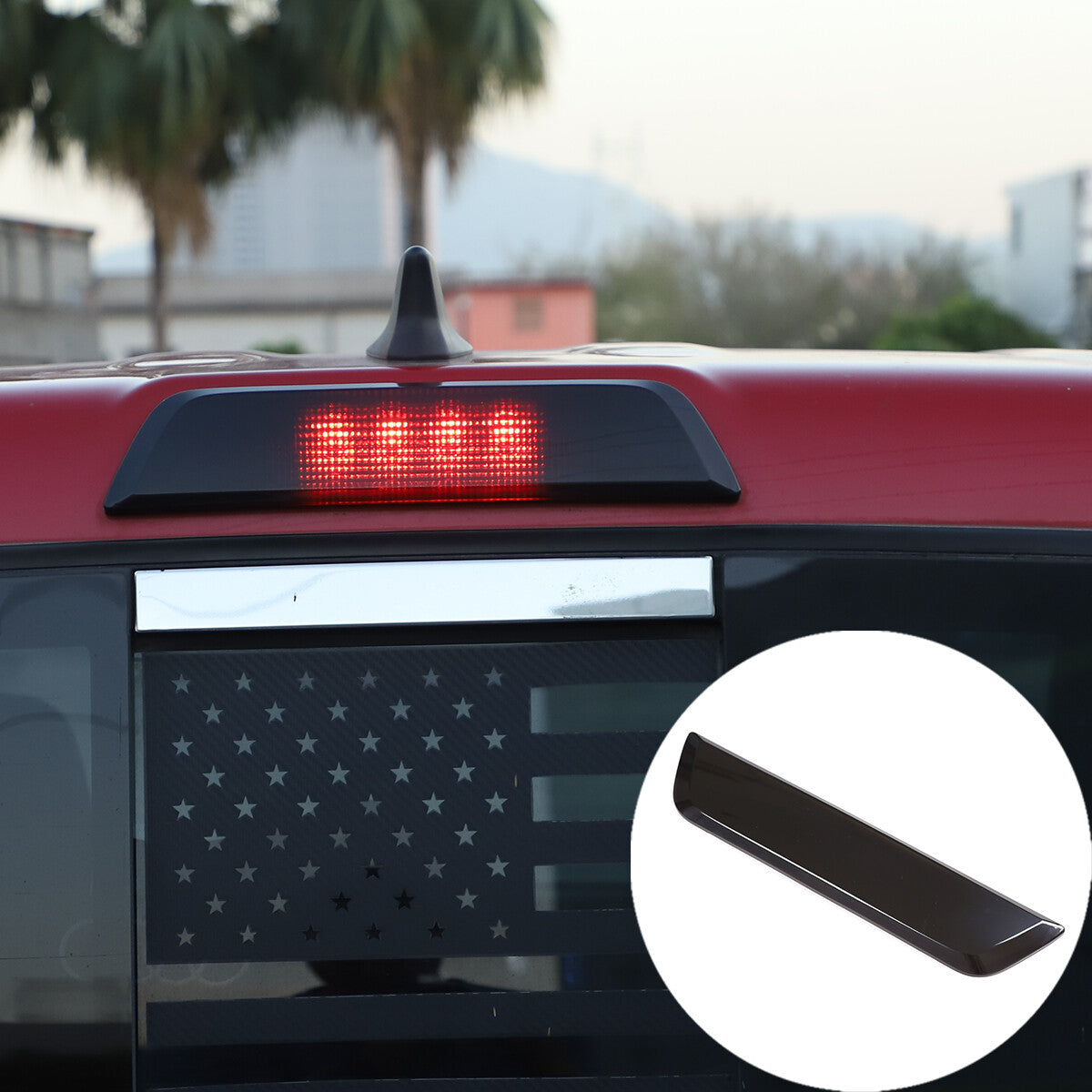 Rear taillight shading lens and taillight smoker for Corvette C7 2014-2019