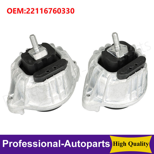 1Pair Front Engine Motor Mount Kit 22116760330 for BMW 328i 335i 2007-2011