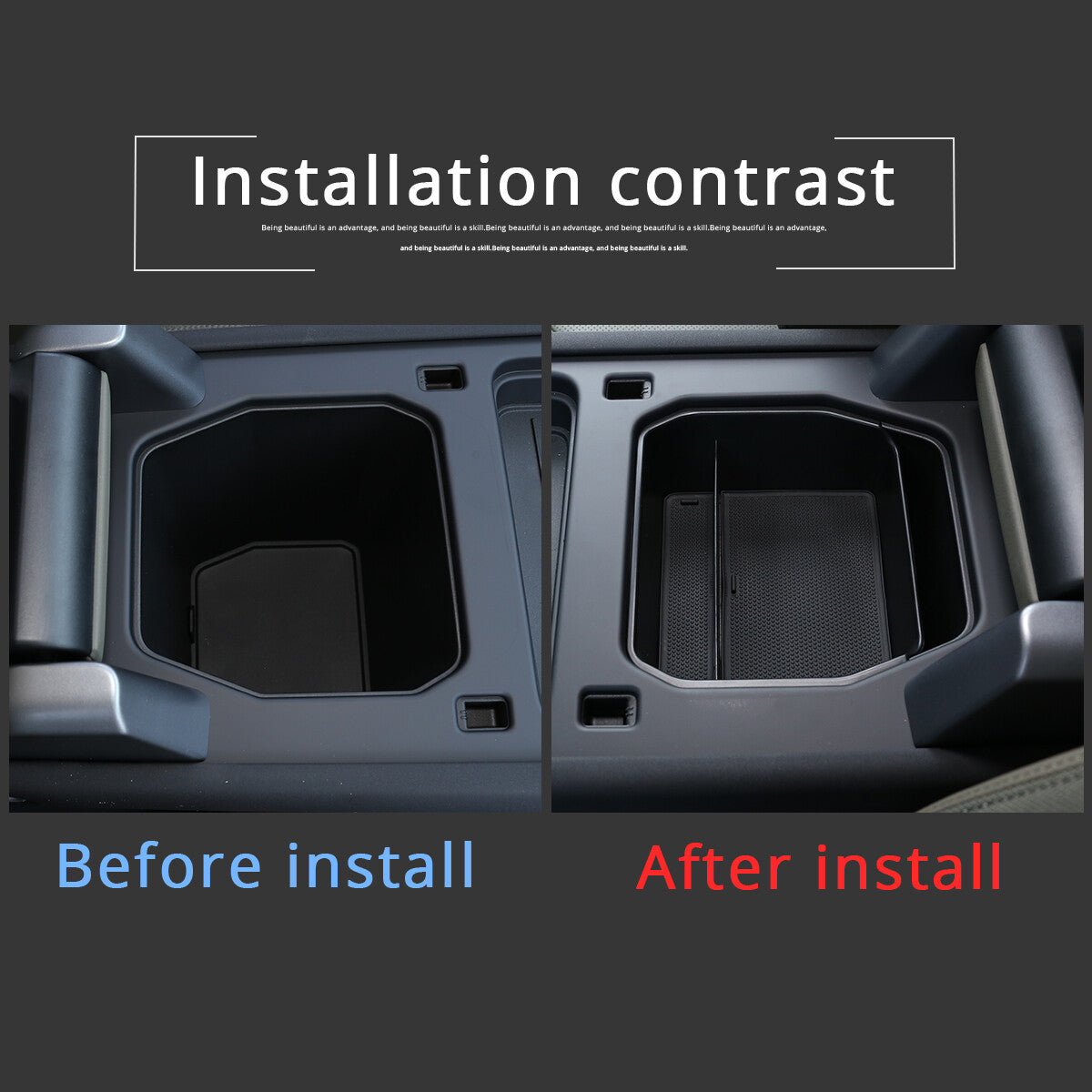 Center Console Armrest Secondary Storage Box For 2020 for Land Rover for Defender 90 110