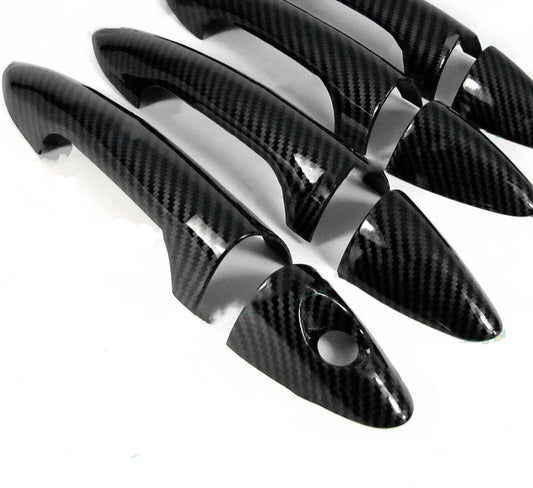 Carbon Fiber Fit for 12 13 14 15 16 17 for Hyundai Accent Door Handles Covers Trims