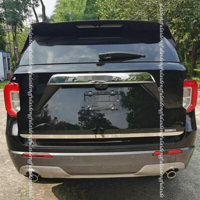 for Ford Explorer 2020-2022 Chrome Tail Gate Rear Trunk Lids Moulding Panel Trim