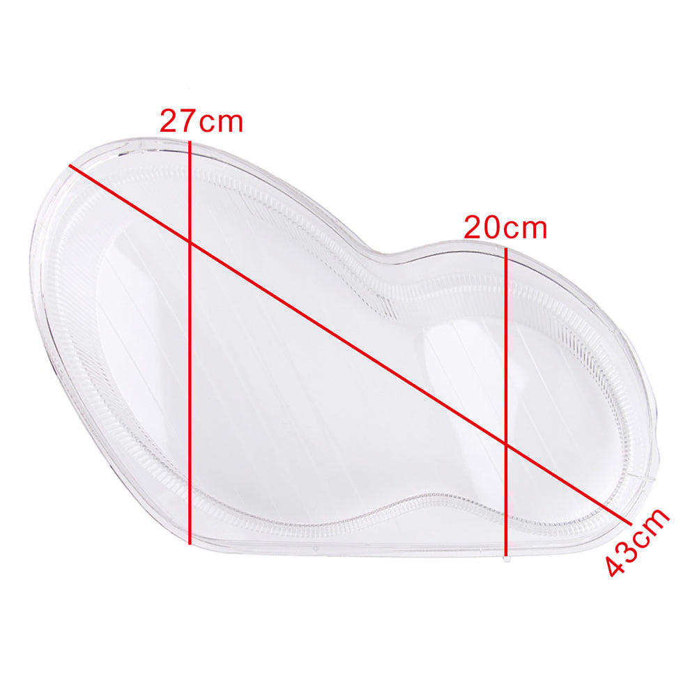 Transparent headlight lens cover for Mercedes-Benz C-Class W203 01-07