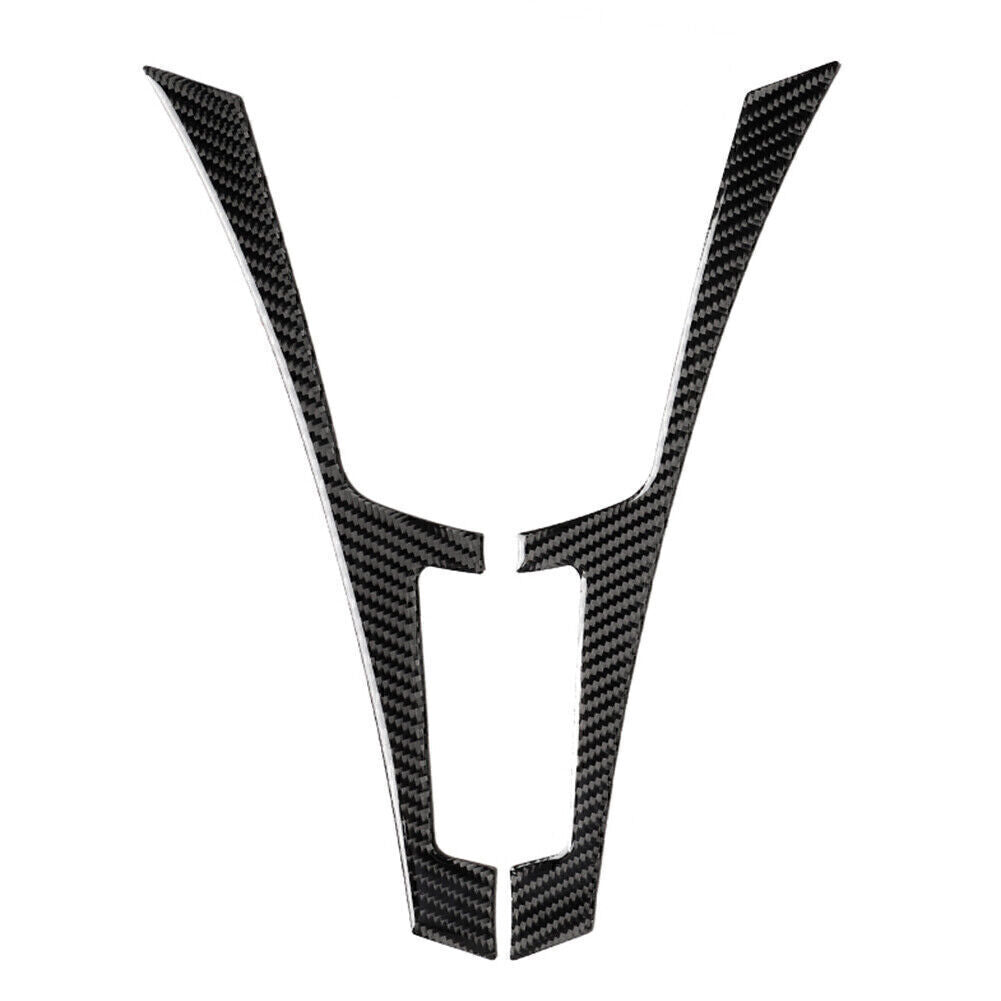 2 Pcs Console Panel Cover Trim for Infiniti Q50 Q60 2013-2019 Carbon Fiber