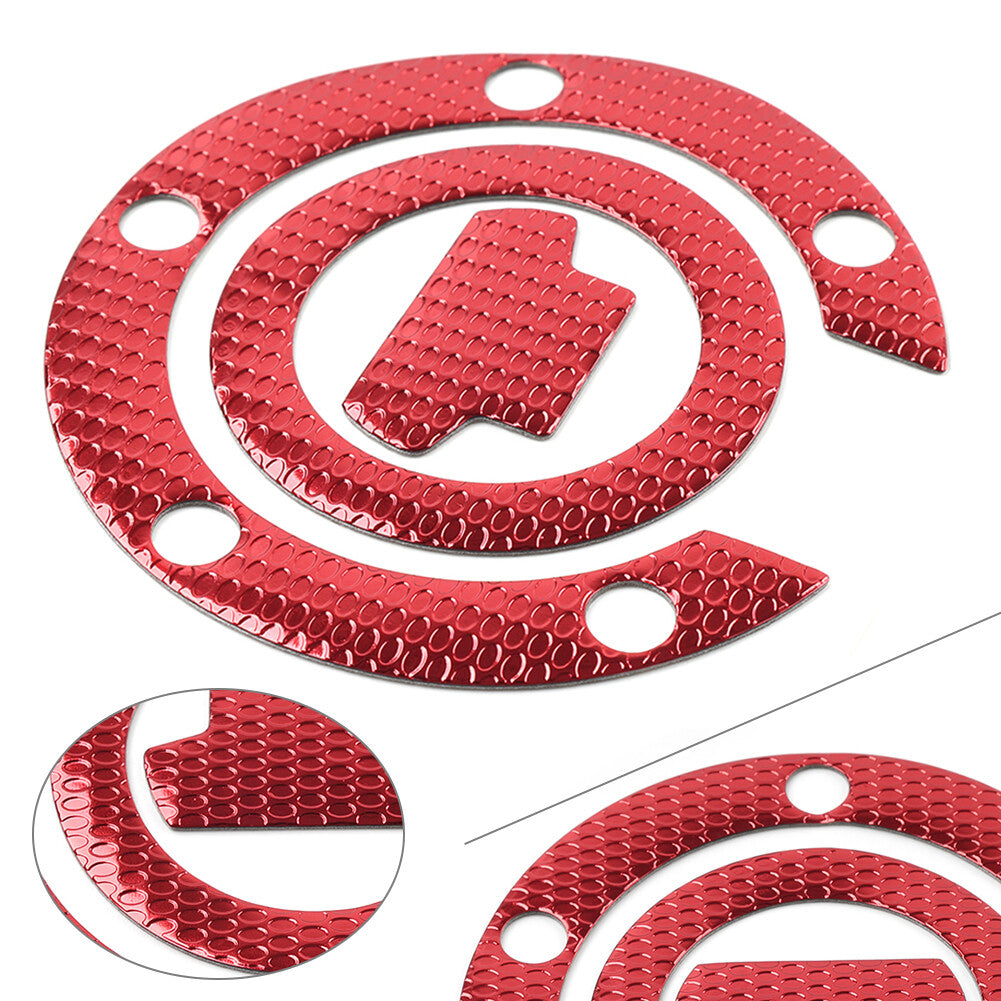 Red Gas Tank Fuel Cap Cover Protector Pad Sticker Decal for Yamaha R1 R6 FZ1