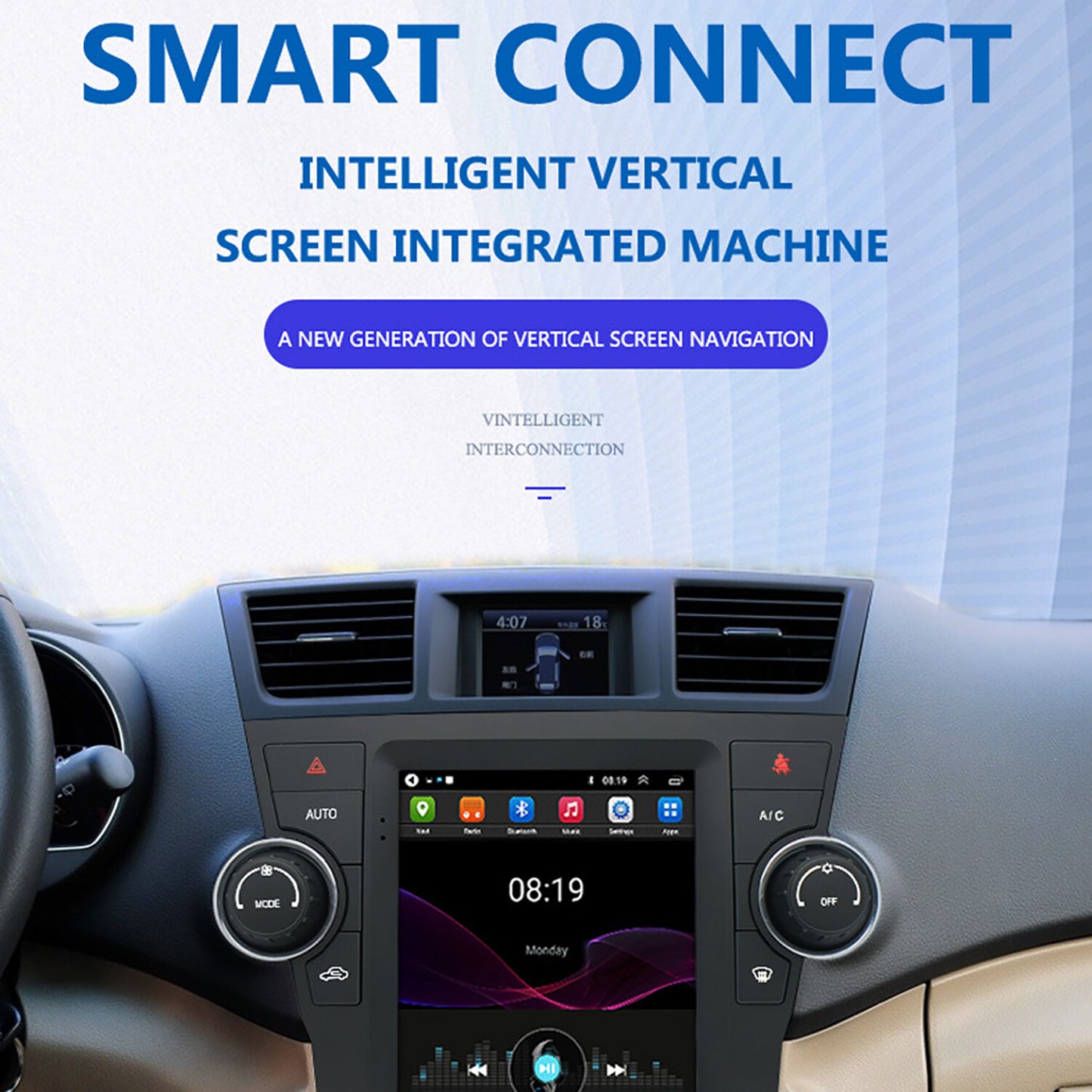 9.7 Android 10.1 1GB+16GB Car Stereo Radio GPS For 2008-2013 for Toyota Highlander