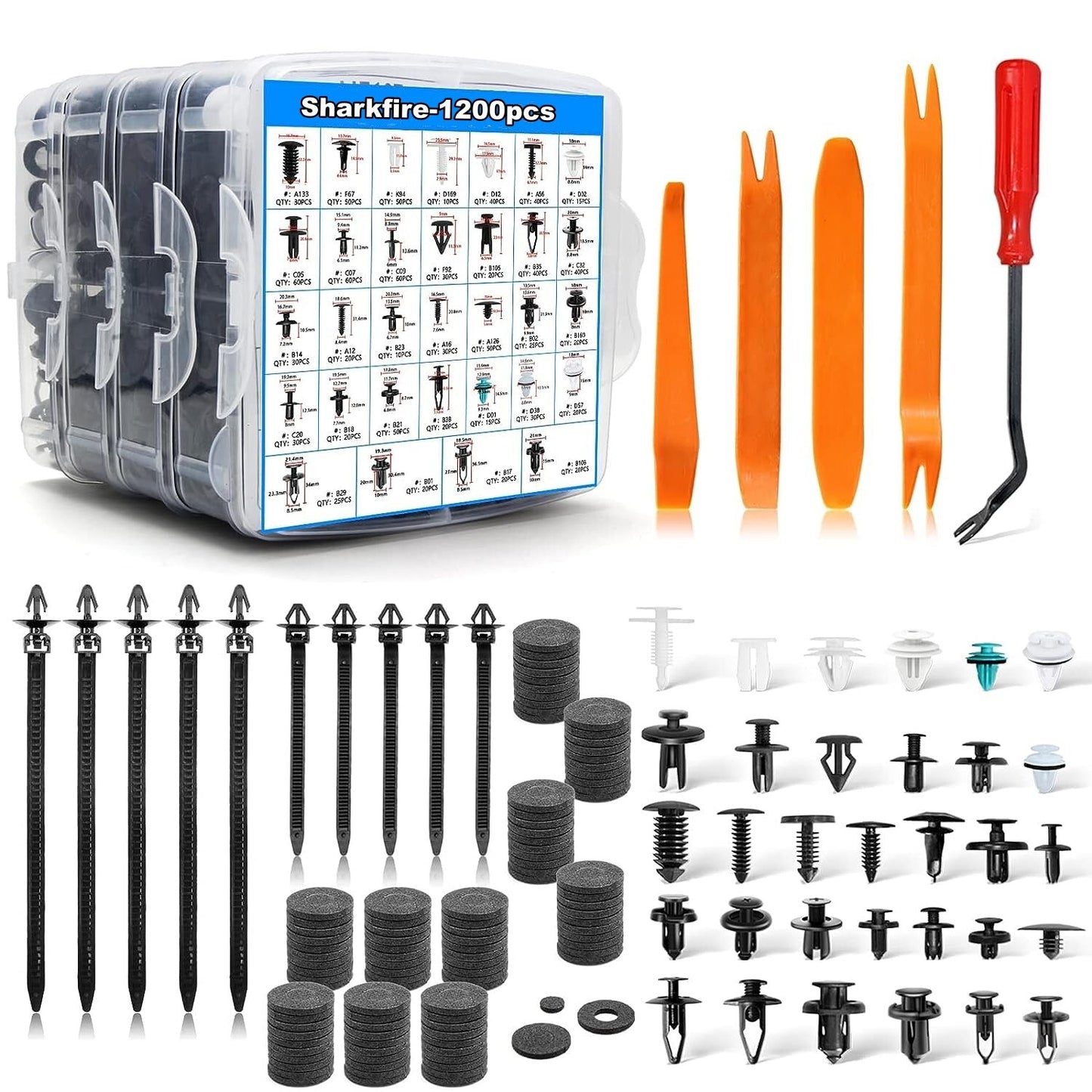 Automotive fasteners, automatic fasteners, body molding and trim push pin rivets, bumper clips