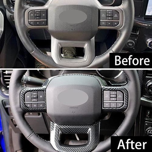 Silver steering wheel cover trim for Mercedes-Benz 2015-2019 CE, GLC, GLA, CLA, W205, W213, X253.